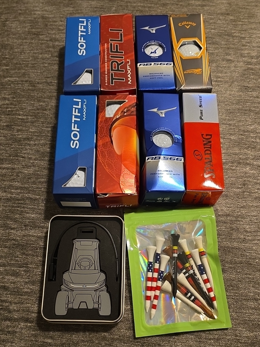 (8) Assorted Golf Ball Sleeves - 2 Dozen total